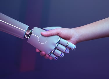 smart sales ai hand shake