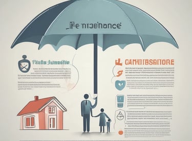 An illustration depicting life insurance benefits.