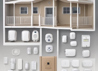 An image of an alarm system installation.