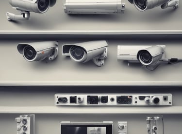 A photo showcasing a CCTV installation.