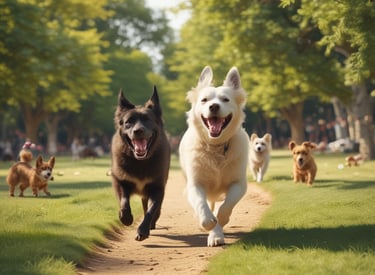 A group of volunteers helping at a pet shelter.