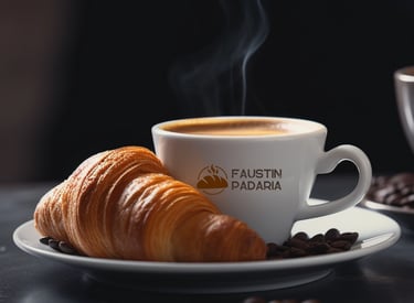 xícaras cafeteria padaria