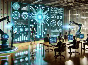 A dynamic business environment where AI-powered workflow automation eliminates bottlenecks. Robotic 