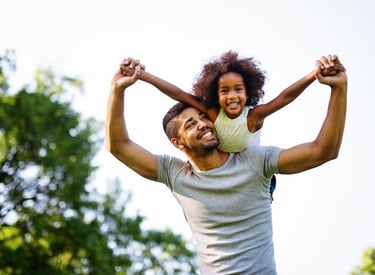 Father being a good role model for his daughter