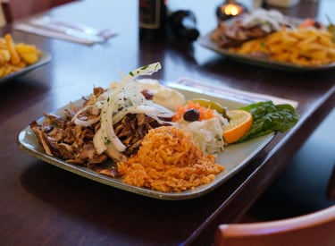 Korfu Grill Gyros mit Reis