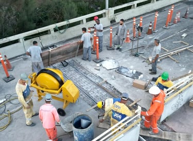 juntas de dilatação na ponte do joá