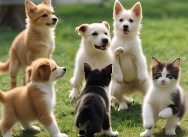 A diverse group of people happily sharing their thoughts in a cozy, colorful community space.