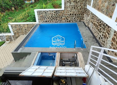 Kolam renang Semi overflow