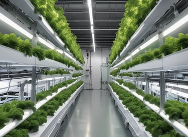 A vibrant farm showcasing diverse crops and sustainable practices.