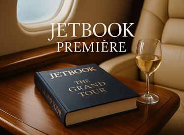 Presentazione esclusiva di libri a bordo di jet privato, per autori e ospiti selezionati