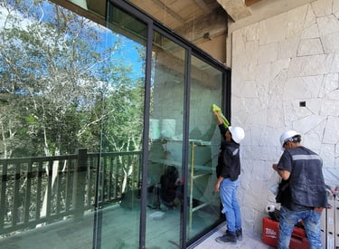 Equipo trabajando en una remodelacion en Atizapan