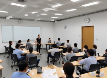 A person wearing a yellow uniform with green accents and a face mask stands in a store environment holding a smartphone displaying a logo. They have a lanyard with an ID card around their neck. To the side, a bright yellow banner promotes a shopping concept with the 'BIP BIP' logo and text in another language along with English, mentioning 'The ease of shopping anytime anywhere'. 'Tops market' is highlighted at the bottom of the banner.