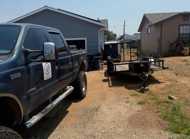 Adding a tool box to the trailer in Chino Valley, AZ