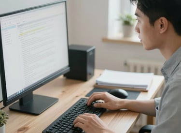 A team of annotators working collaboratively on multilingual transcription tasks.