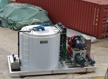 25 ton per day production capacity flake ice machine