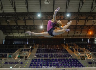 Ginnasta in gara al Trofeo Città di Jesolo 2024