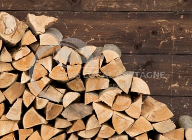 un tas de bûches empilées les unes sur les autres