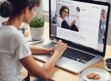 A dynamic indoor sports scene with players in motion on a court. Two athletes in blue and yellow uniforms are engaged in an intense handball game, with one player gripping the other's jersey. The background shows other players, several seated people, and advertisements on the walls.