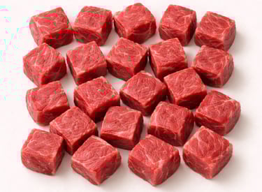 Fresh boneless beef cubes export