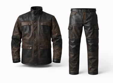 Heavy-duty leather protective workwear for industrial safety use