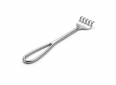 stainless steel Volkmann retractor instrument CE certified for rake style tissue retraction.