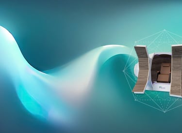 Harmonic Egg chamber for sound and light therapy in Mexico, promoting wellness and energy balance