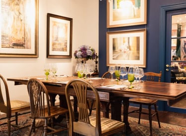 Jigsaw Bangkok a dining room table with a table set for four