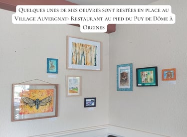 exposition aquarelle puy de Dôme Orcines Village auvergnat