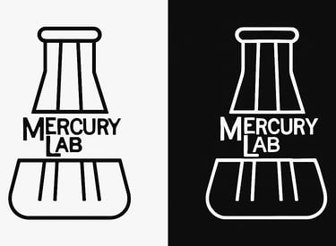 a black and white logo for a lab lab