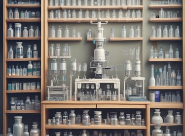 a shelf with many bottles and bottles of water