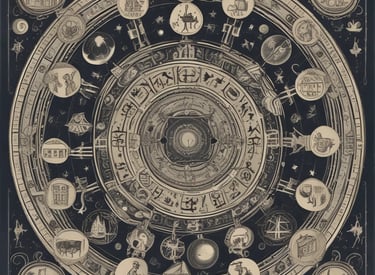 A set of tarot cards is laid out on a light surface. The cards feature illustrated designs with rich colors and intricate details. They depict various figures and symbols, including a person steering a ship, an angelic figure with wings, and a figure holding a disc, suggesting roles or personalities.