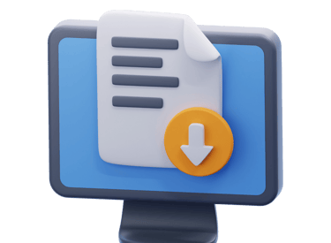 a file being dowloading from a computer