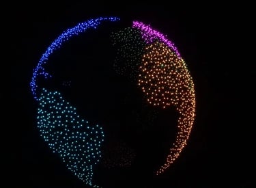 Entreprise spectacle drone