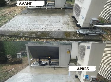 avant après nettoyage climatisation