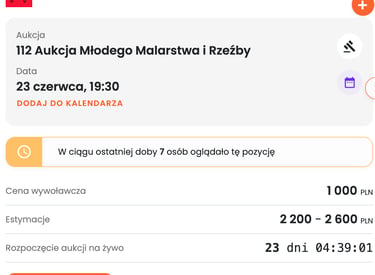 112 aukcja Xanadu czerwone tulipany Mag Wilk