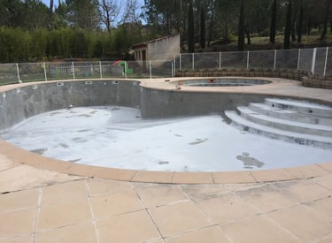 piscine avant Etanchéité 