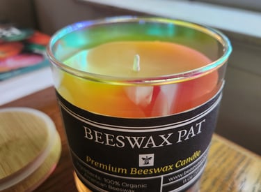 Luxury beeswax candle