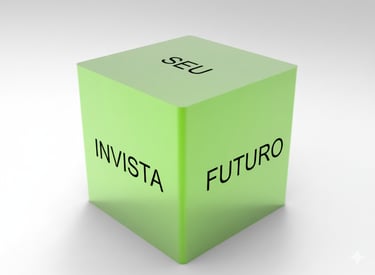 a green box with the words investa seu futuro