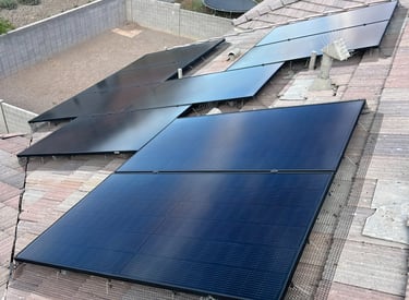 solar panel cleaning removing dirt and bird droppings Phoenix Arizona