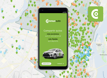 Communauto App: UX case study, onboarding page.