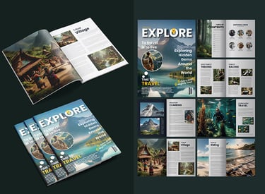 Cover of a lifestyle magazine featuring a smiling woman in summer fashion, bold title at the top