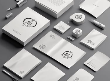 A vibrant collage showcasing various design projects.