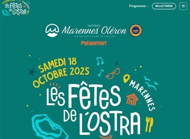 Site internet Fêtes de l'Ostra 2025