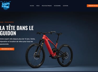 Site internet La tête dans le guidon
