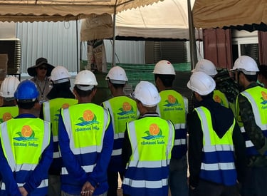 ประชุมทีมงานกรีนเนเจอร์ โกลโบลก่อนเริ่มงาน