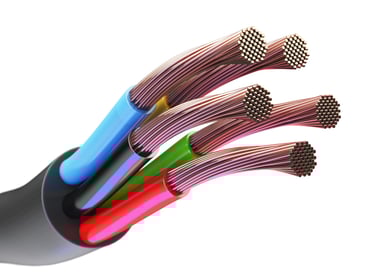 a bunch of wires that are connected to a cable