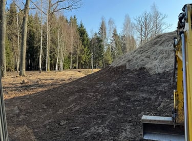 slaitavimas, slaitu formavimas, sklypo lyginimas, juodzemio lyginimas, reljefas