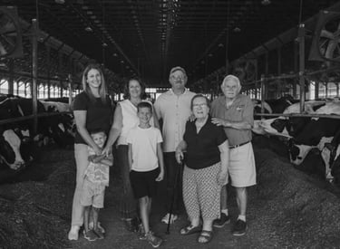 Hershey family on their farm