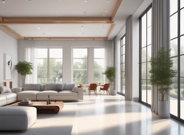 Abstract architectural design featuring curved, flowing lines and dark contrasting spaces, suggesting a modern and dynamic structure.