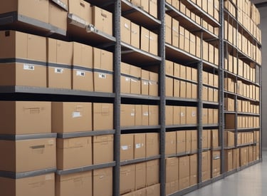 A cargo truck loaded with containers driving on a highway at sunset